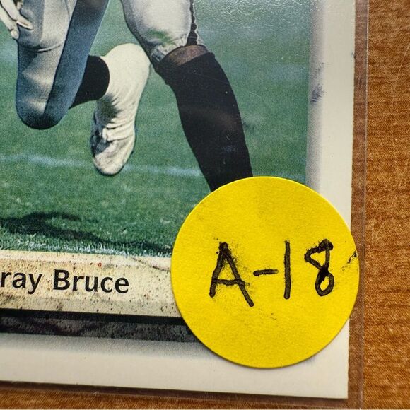 Aundray Bruce Raiders Football Card - Picture 3 of 3
